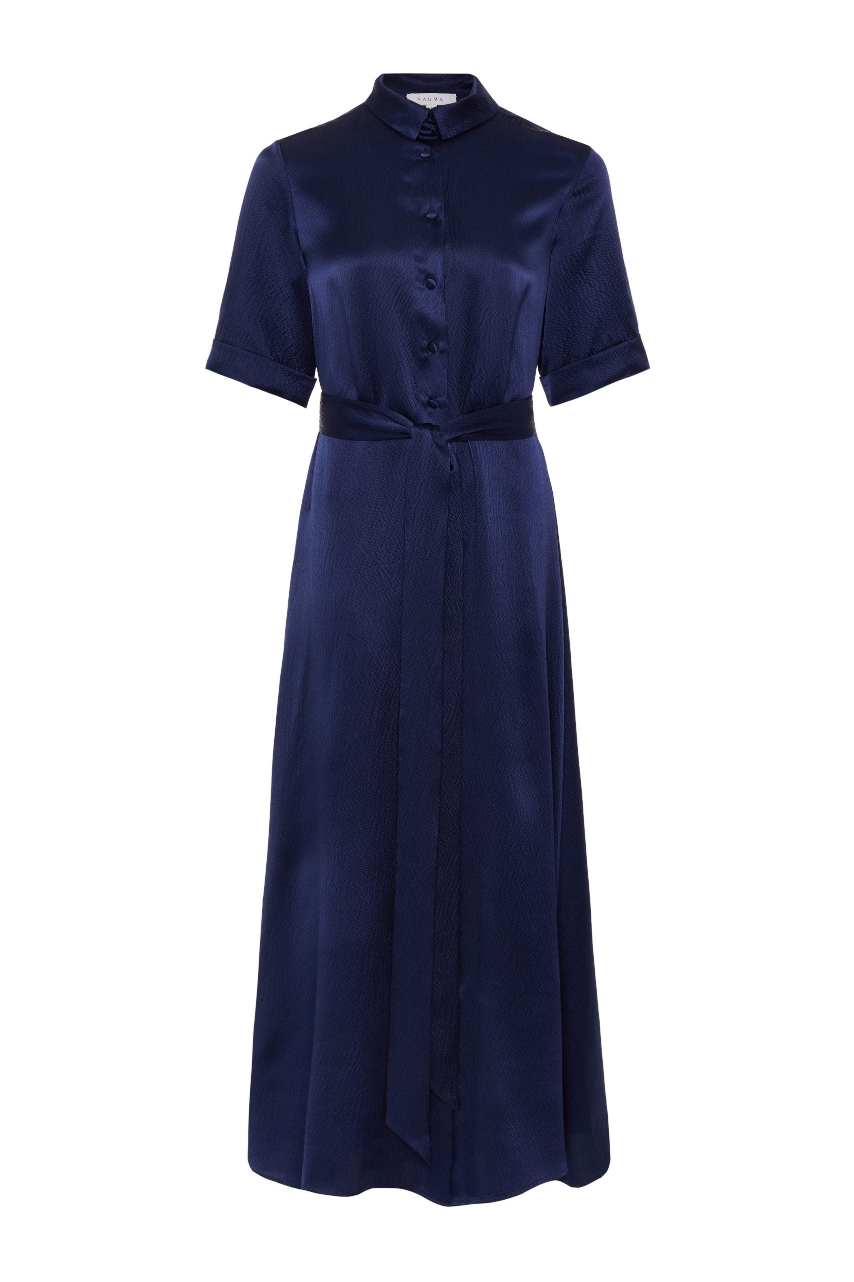navy blue silk tunic dress Navy Satin Ruched Tunic- Final Sale Summer Evenings
